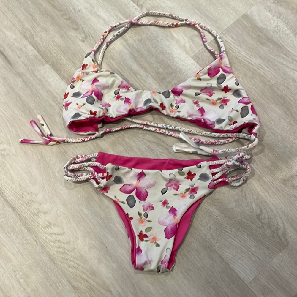 San Lorenzo two piece reversible bikini